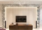 Contemporary Living Room Wallpaper Striped For Bedroom , Modern Lounge Wallpaper
