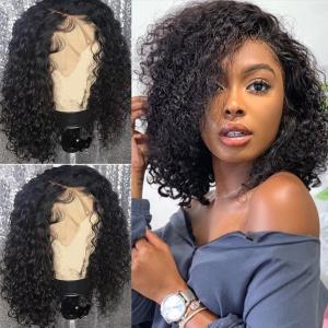 Wholesale 10 Inches Lace Closure Bob Wig Hair Extensions / 100 Real Human Hair from china suppliers