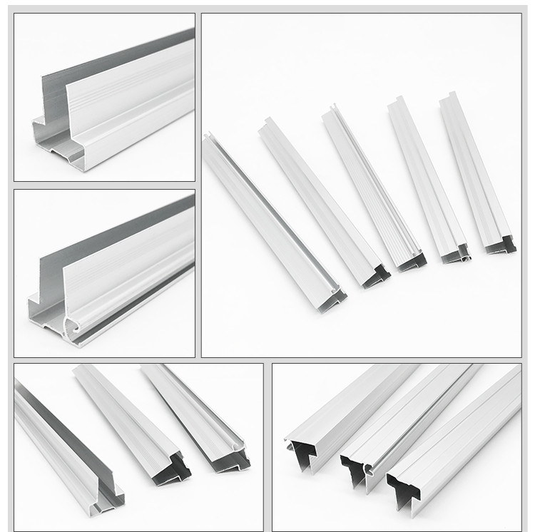 Customized Whiteboard Extruded Aluminum Profile Electrophoresis / Sandblast