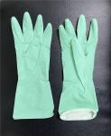 Cotton Spray Flocklined Household Rubber Gloves For Dishwashing