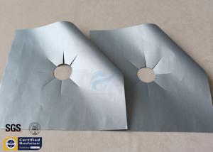 Wholesale PTFE Coated Fiberglass Fabric Non Stick Stovetop Burner Protector Silver from china suppliers
