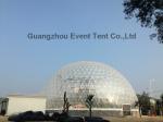 customized 30meter diameter big clear transparent geodesic dome tent