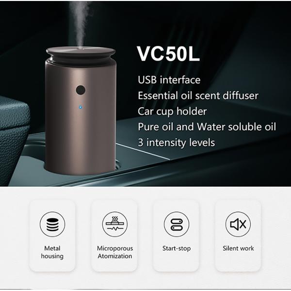 HOMEFISH PET Material Waterless Aroma Diffuser Car Scent Diffuser 20ml