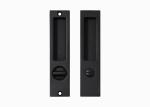 Brass Sliding Door Lock Set Handles Gold PVD Black For Interior Living Room
