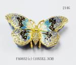 Custom metal butterfly shaped jewelry box for promotional gift