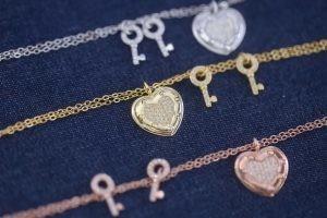 Wholesale Personalized Charms Key Lock Heart Padlock Bracelet Gold Qixi Gift from china suppliers