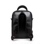 Solid Leather Backpack Travelling Bag Laptop Waterproof PU Mens 11.4x6.7x19.3"
