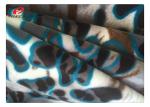 100 Polyester Home Textile Velboa Fabric 220gsm Animal Printing