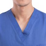 Polyester Hospital Scrub Suit Uniforms Short Sleeve Cotton Nursing Doctor