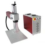 20W Mini Metal Desktop Fiber Laser Marking Machines For Plastic/ ABS/ PVC/ Steel