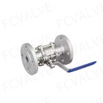 Water Media 3PC Stainless Steel Ball Valve Flange CF8/CF8m with ISO 9001