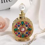 Arabic Engraving Glass Essential Oil Bottle