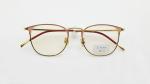 Women's Men's Metal Browline Eye Glasses with Clear Lens Stainless Steel Optical