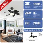 1stshine 6 Blades Ceiling Fan with Remote Control and Light DC Motor 2- 1stshine