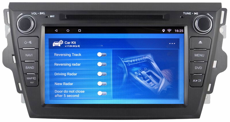 Ouchuangbo car radio gps navigation android 6.0 for Great wall C30 with 4 Cores dual zone AUX BT