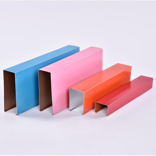 Aluminum Linear Baffle Ceiling Fireproof / Aesthetic For Building Ceilings