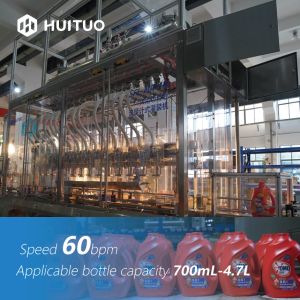 Automatic Changeover Linear Flowmeter Filling Machine For Laundry Detergent