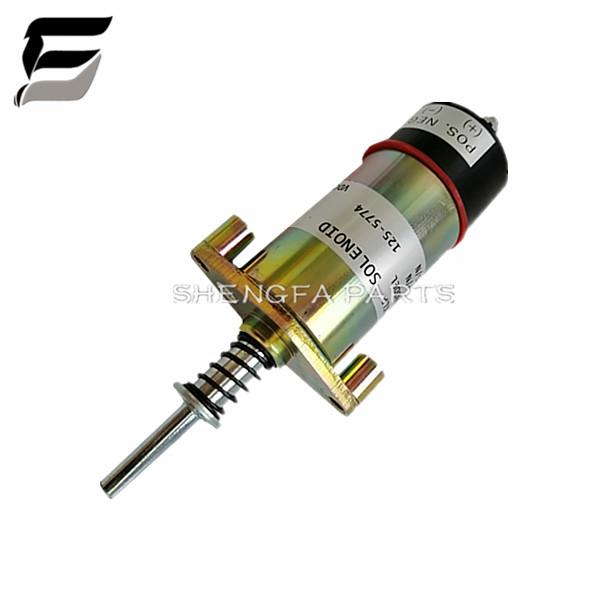 125-5774 1255774 24V Stop Solenoid For E330 330B 330C Excavator Fuel Shutdown