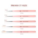 13.5cm Nail Art Drawing Pen Strip Liner Art Detailing Brush Acrylic Handle