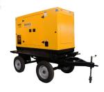 30kw 40kVA Three Phase Diesel Generator Mobile Wheels Silent Towed