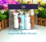 slider pvc promotional packaging bag, zipper bag for cosmetics, office slider