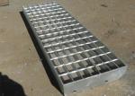 Non Slip Steel Stair Treads Grating / Galvanized Stair Treads Q235 Material