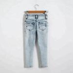 Slim Fit Long Section Kids Denim Clothes , 2 - 8 Years Children Denim Jeans