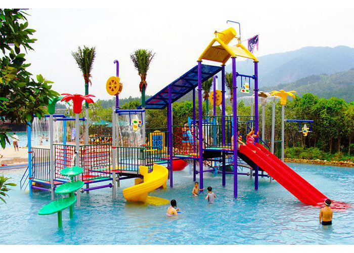 Outdoor 30 People ISO Water Playground Equipment