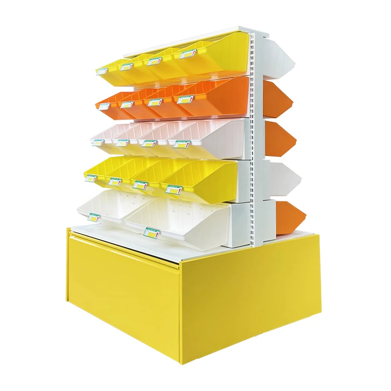 Easy to install supermarket shelves stylish and good-looking snack racks