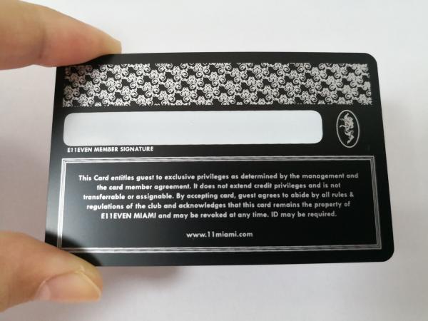 Quality 0.5mm  Luxury Matte Black Metal Business Cards  Carbon Fiber Patterned for sale