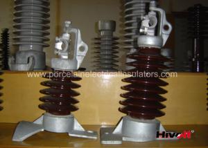 Wholesale 15kV - 25KV Brown Color Line Post Insulator With Clamp Top And Long Bolt from china suppliers