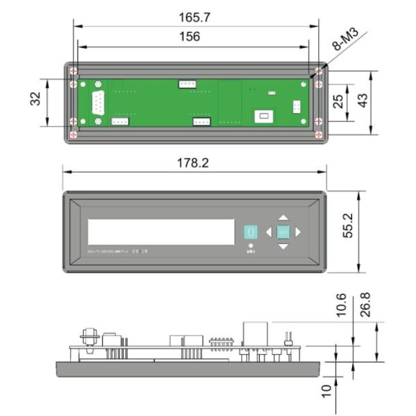 One Single 1 Axis Embedded Digital Readouts Systems For Metrology