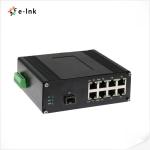 LED Screen Fiber Converter with 1x10G SFP+ Fiber Port + 8 x 10/100/1000M