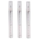 Clear Glass Tube Bottles , Fragrance Oil Roll On Bottles With Screw Top / Scale