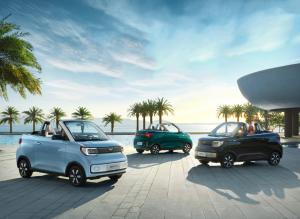 Wholesale Convertible GM Wuling Hongguang Mini EV Cars 2 Seater 280KM from china suppliers