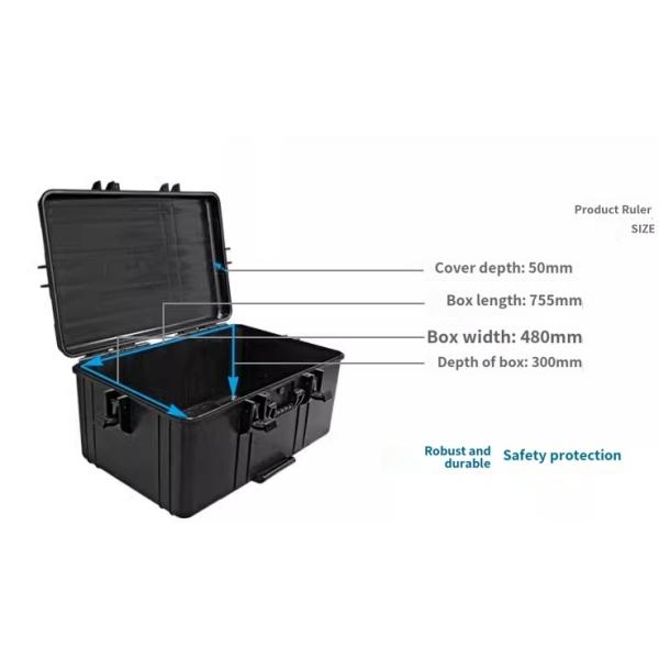 Waterproof Rolling Tool Case 850x580x255mm IP67 Customizable
