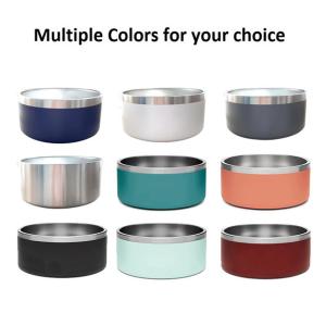 Wholesale Non Slip 32oz Pet Feeder Bowl Sus304 Double Wall Stainless Steel Dog Bowl from china suppliers
