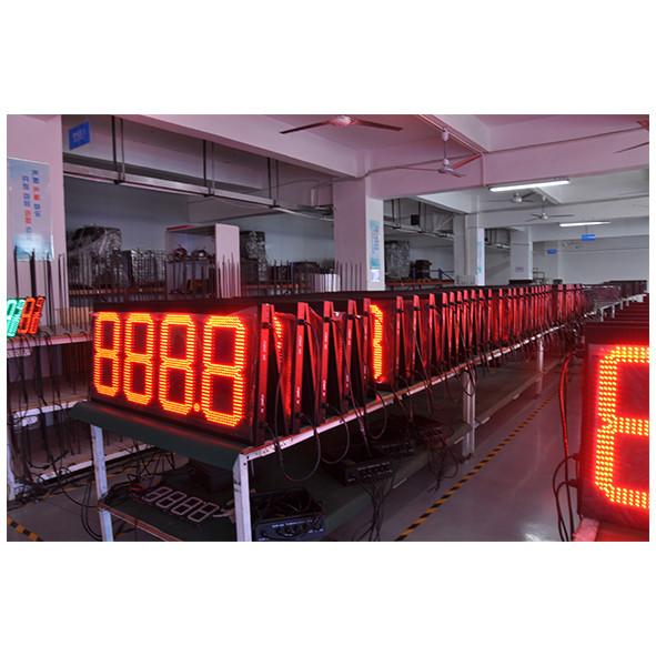 Outdoor Led Digital Number Sign Waterproof level IP65 Remote Control Gas Station
