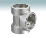 Socket Welding Tee 304 Stainless Steel Forged Tee ASTM A336 F22 Barred Tee 2" X