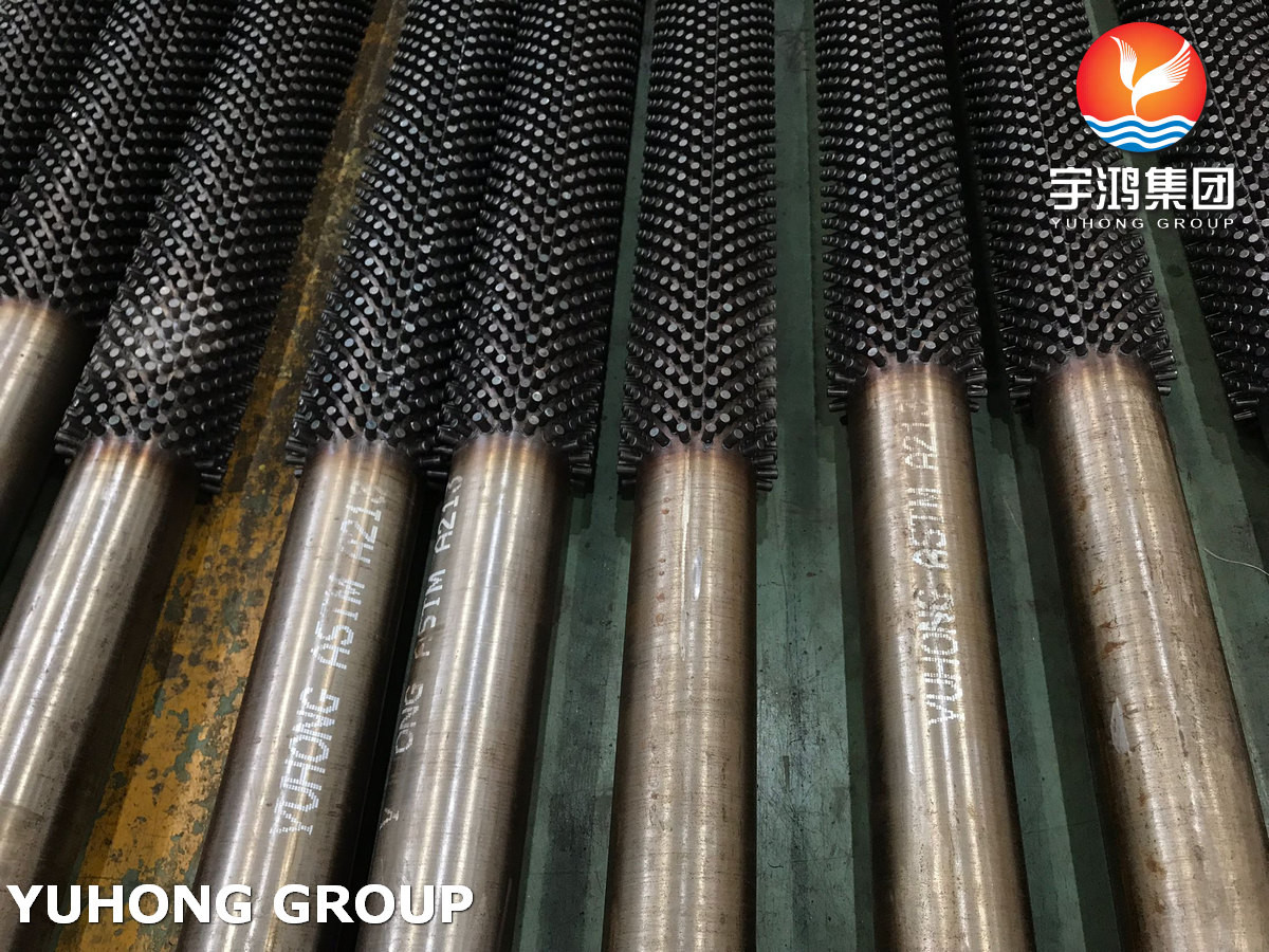 ASTM A213 T9 Alloy Steel Studded Fin Pipe, 13Cr Stud for Palm Oil Refinery