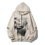 Regular Sleeve Plus Size Oversized Hoodie Cotton And Spandex Blended Logo