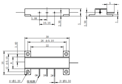 Multi Functional FOG Components MIOC Optoelectronic Devices Customized Integrated Optics Chip