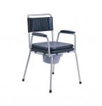 Home detachable length armrests, PU arm pads commode chair for the elderly