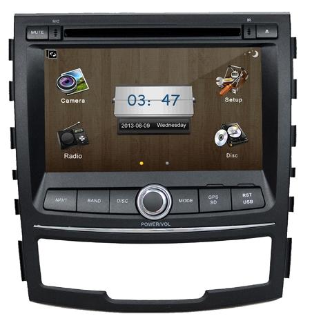 Car audio and video player for SsangYong Korando 2010-2013 with gps navigation OCB-7067