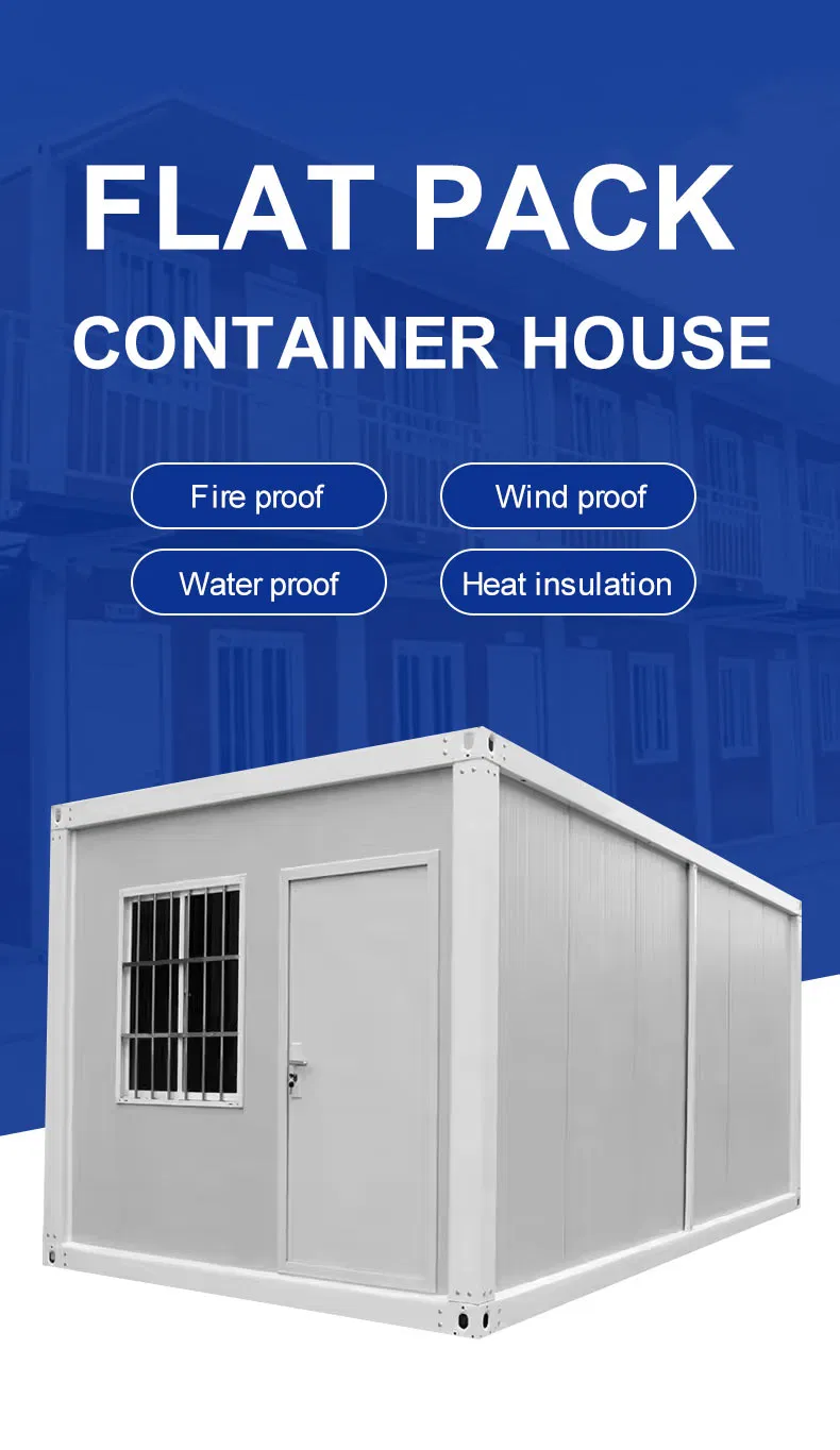 Modern Steel Frame Flat Pack Container House for Office Workspaces