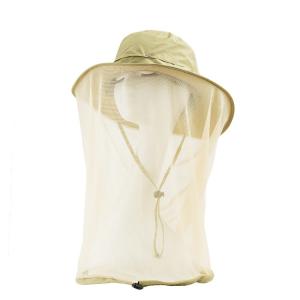 China Quick Dry Anti - Mosquito Head Net Wide Brim Sun Hat Outdoor Beekeeping Protect Anti - Sting Mesh Breathable Cap on sale