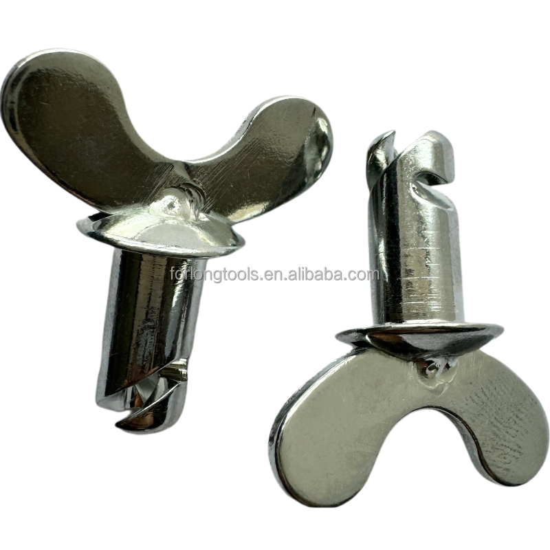 Replace/Repair Purpose Steel Sprint Car Dzus Butterfly Head Buttons with Handle Universal Fitment in Silver 5/16"x.500" Performance