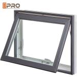 Sound Proof Insulation Top Hung Aluminum Awning Windows / Glass Top Hung Windows