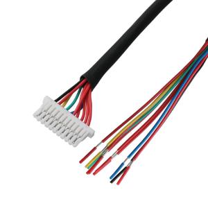Wholesale Lvds Cable 10P JST SHLP-10V-S-B To Semi-Stripped Harnesses Custom Coaxial Cable Assemblies Automotive from china suppliers