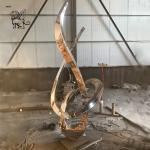 Abstract Stainless Steel Sculpture Large Modern Art Metal Garden Decoration